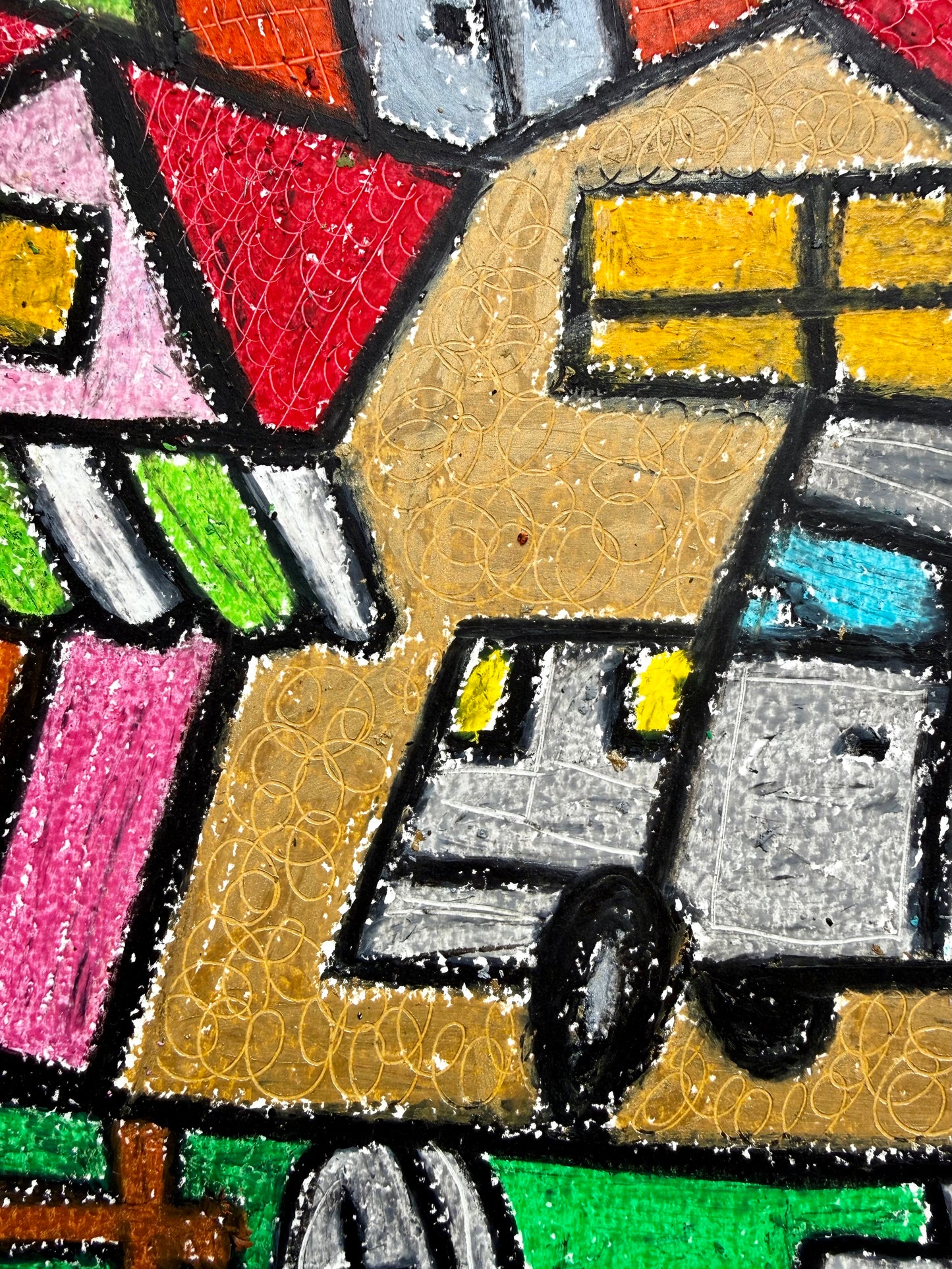 Kleinstadt / Original / 56 x 42 cm