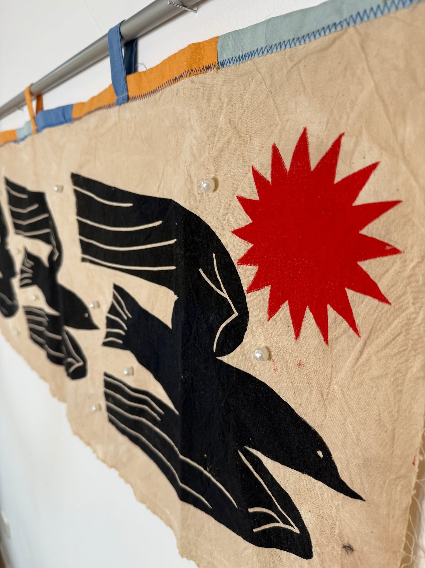 Drei Freunde 2 / Wandbehang / 100 x 43 cm