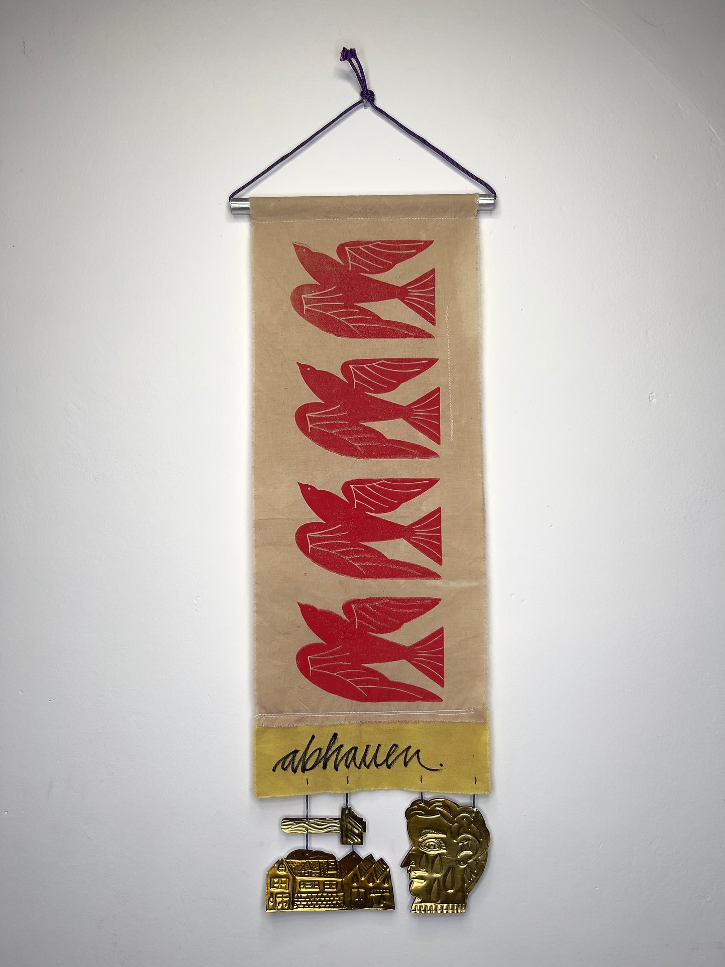 Abhauen / Wandbehang / 2024