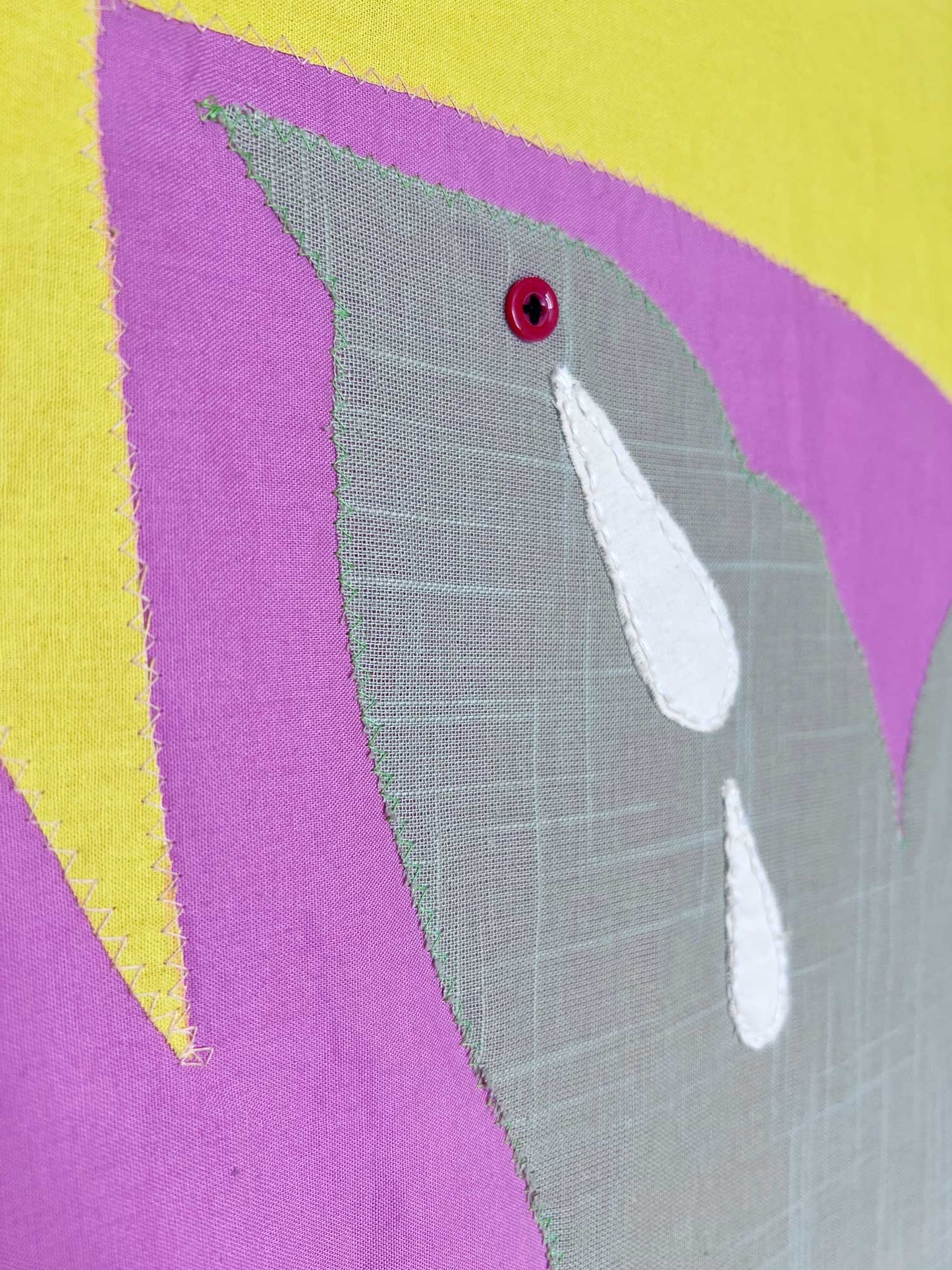 Detailaufnahme von Heimweh Wandbehang