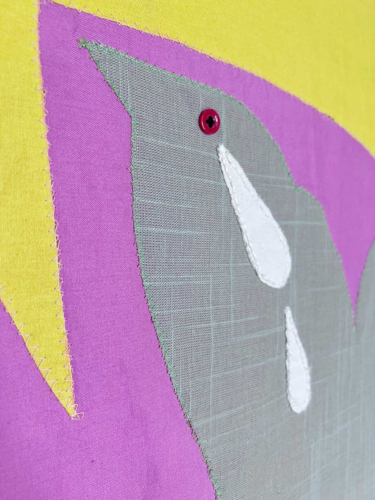 Detailaufnahme von Heimweh Wandbehang