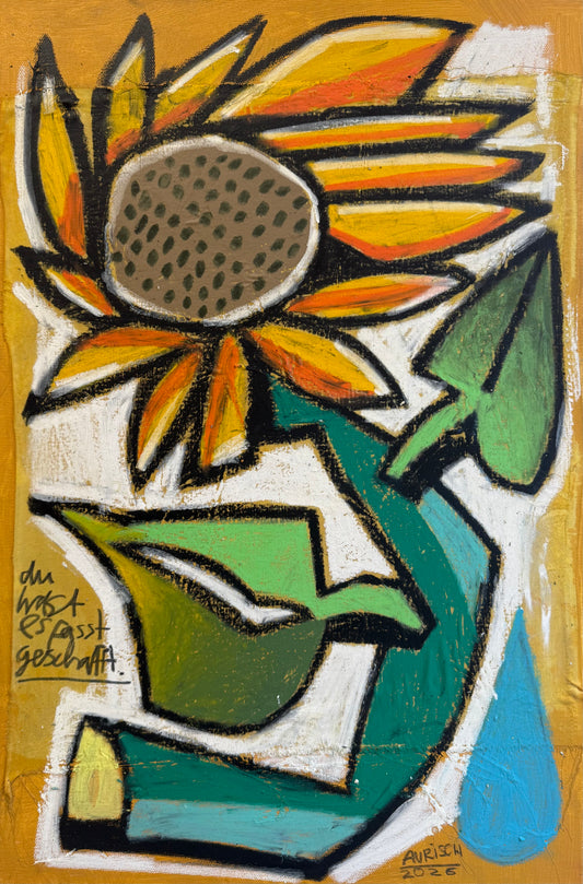 Du Hast Es Fast Geschafft / Original / 40 x 60 cm