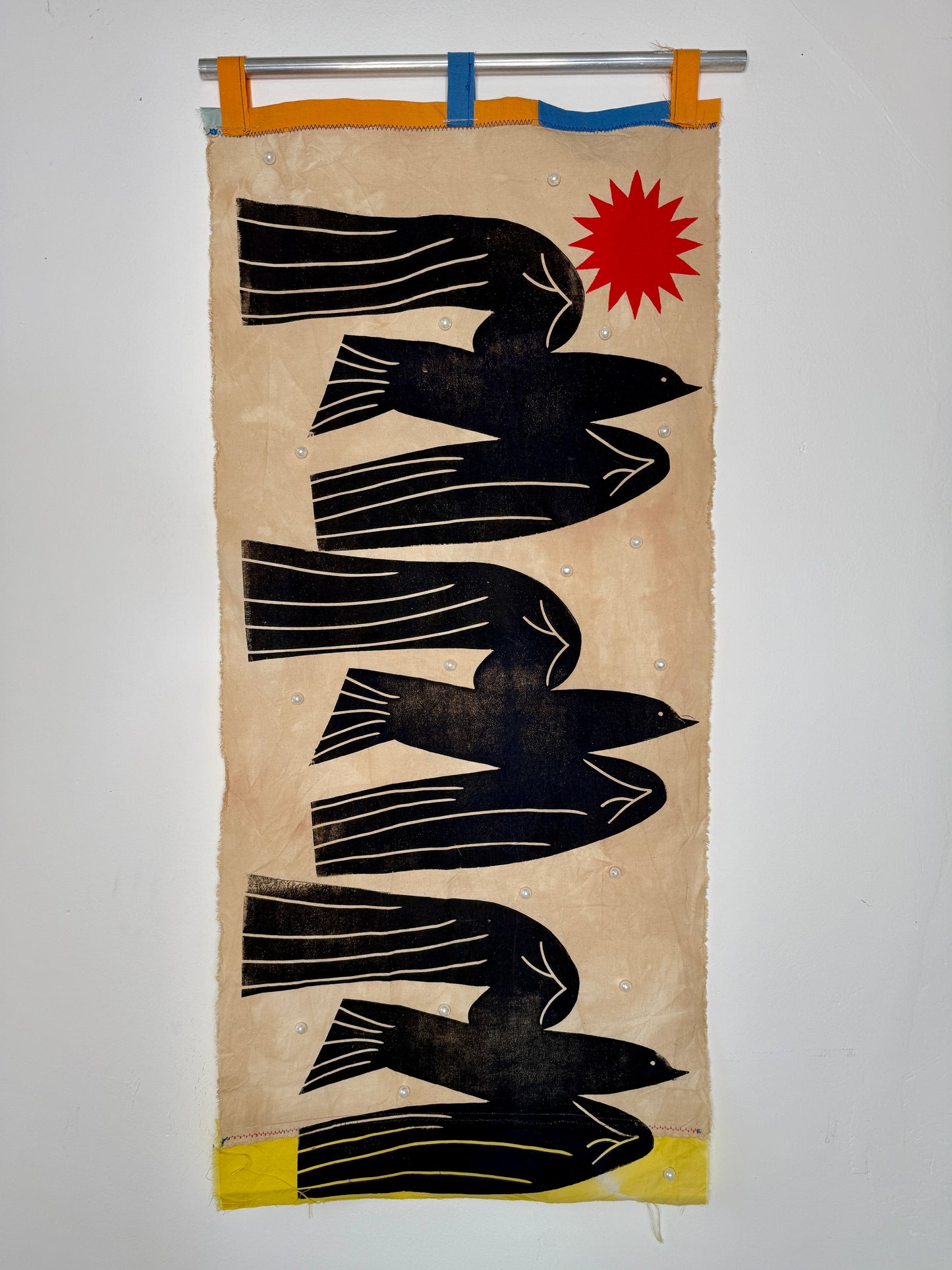 Drei Freunde 1 / Wandbehang / 43 x 100 cm