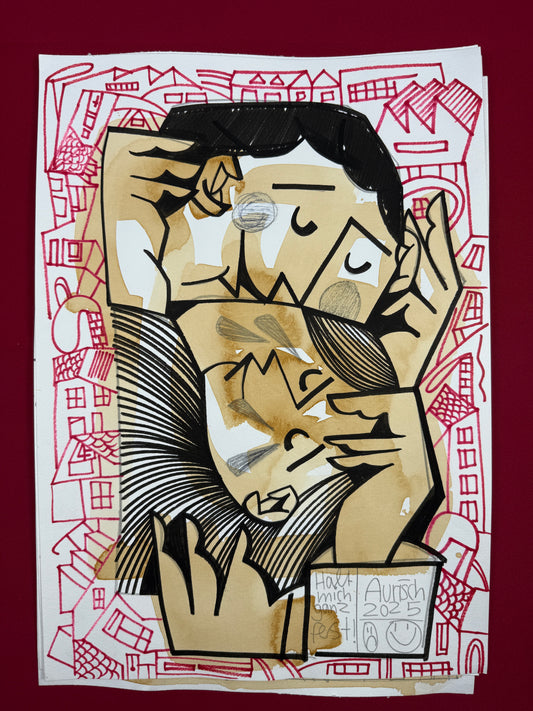 Halt Mich Ganz Fest / Original / 29,5 x 42 cm