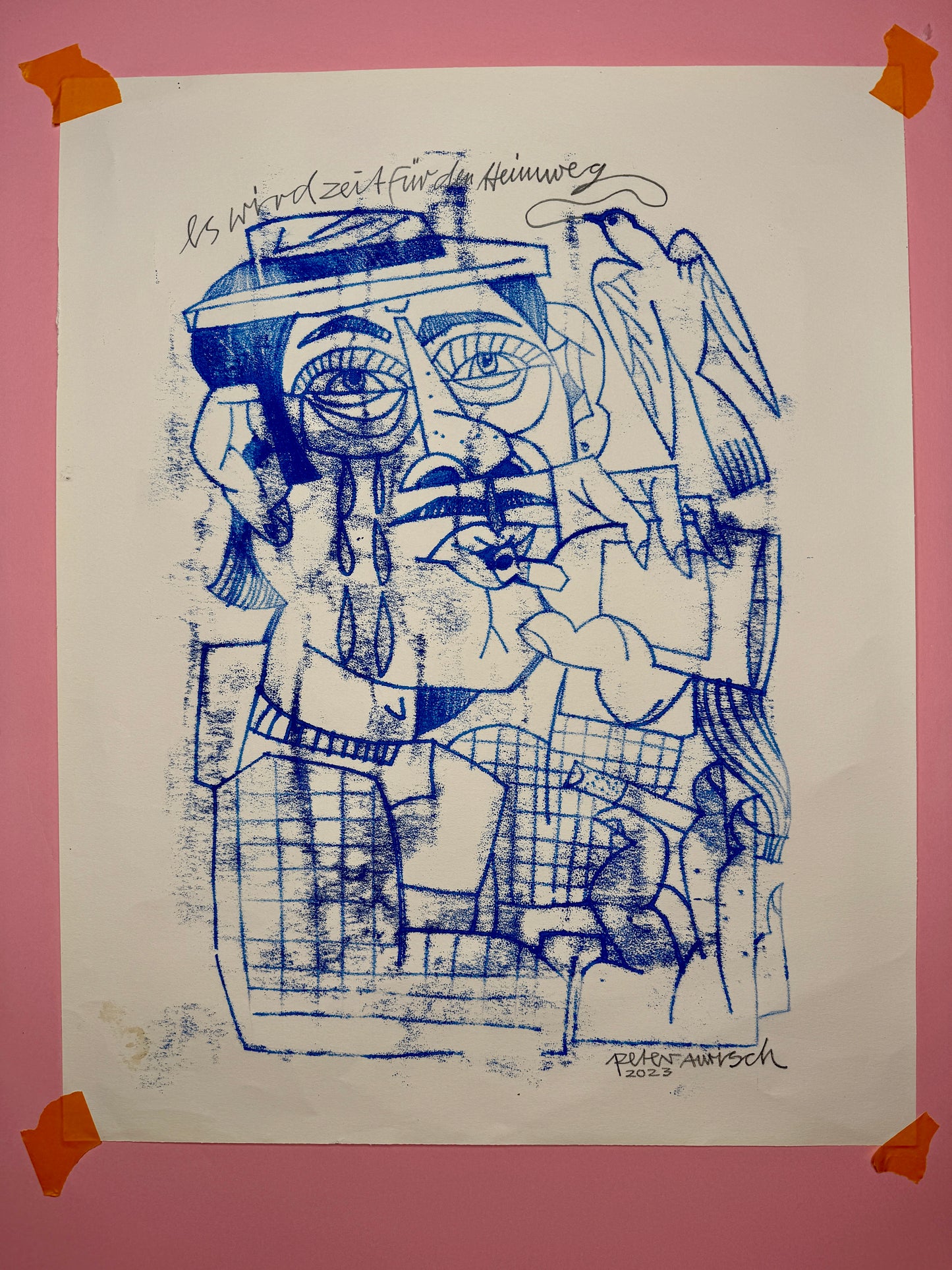 Es Wird Zeit Für Den Heimweg / Original / 40 x 52 cm