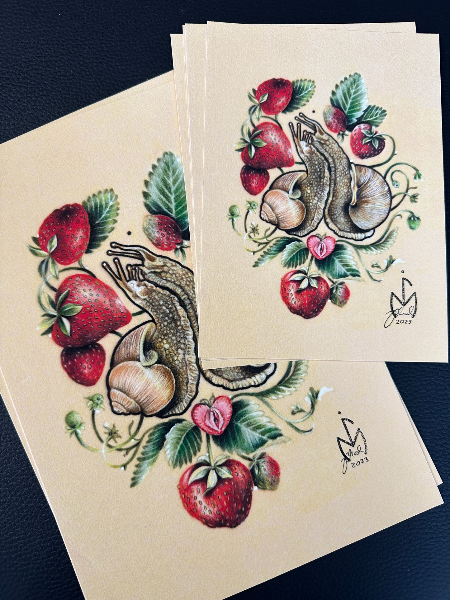 Die Liebenden / Artprint / handsigniert
